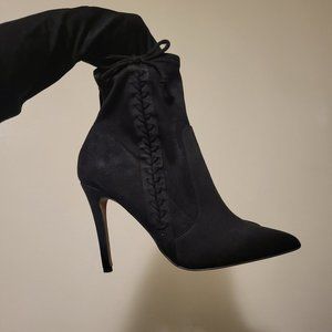 Black High Heel Ankle Boots